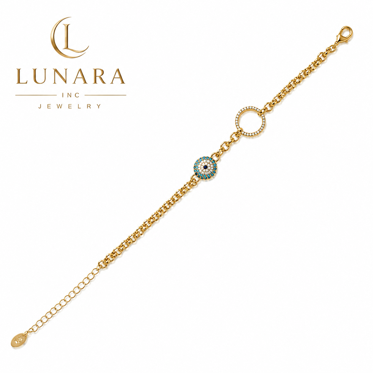Evil Eye Circle Bracelet