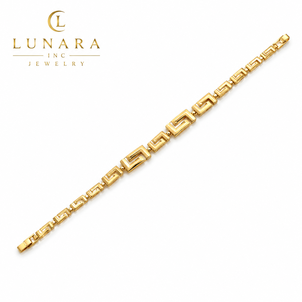 Greek Key Link Bracelet