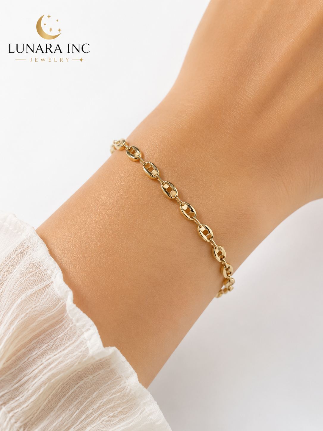 Lunara Pig Nose Link Bracelet