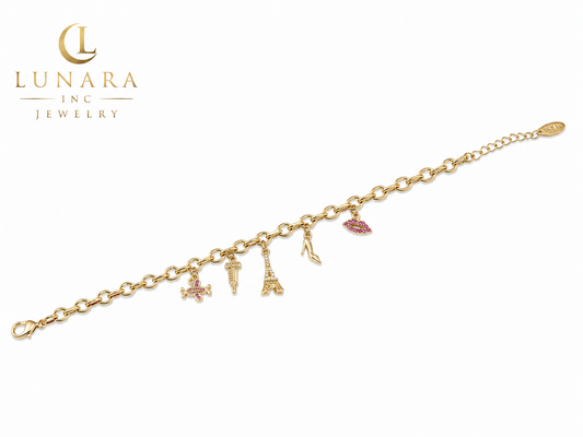 Lunara Travel Charm Bracelet