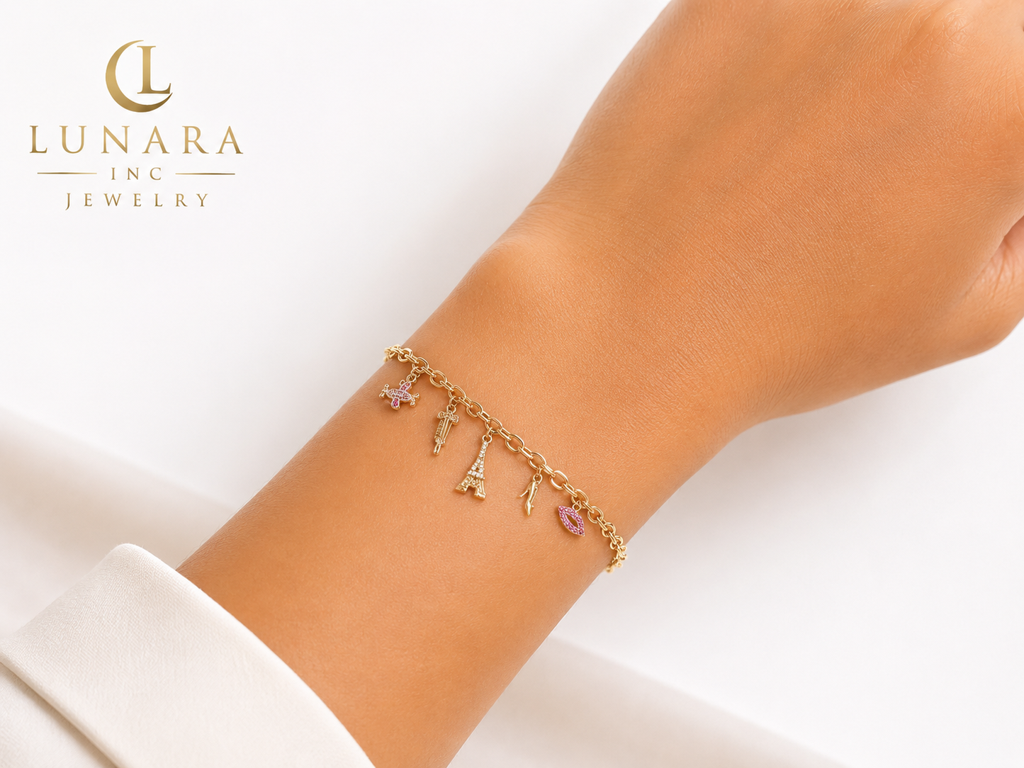 Lunara Travel Charm Bracelet