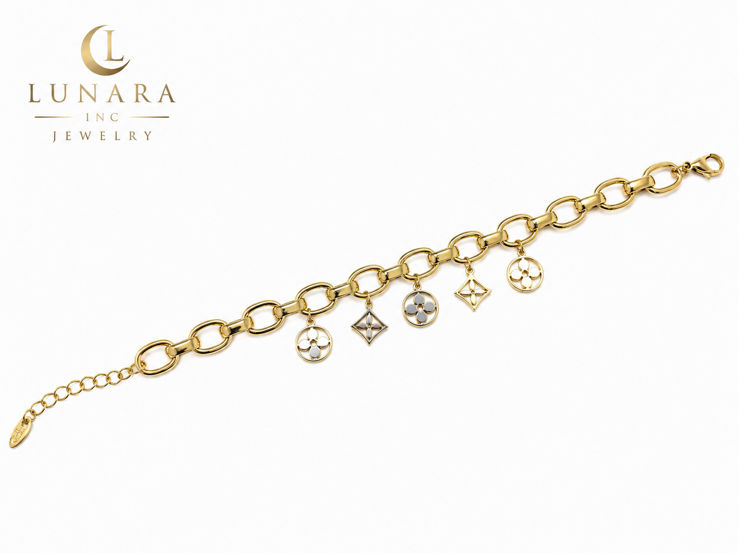 Monogram Charm Bracelet