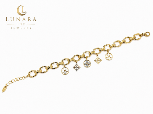 Monogram Charm Bracelet