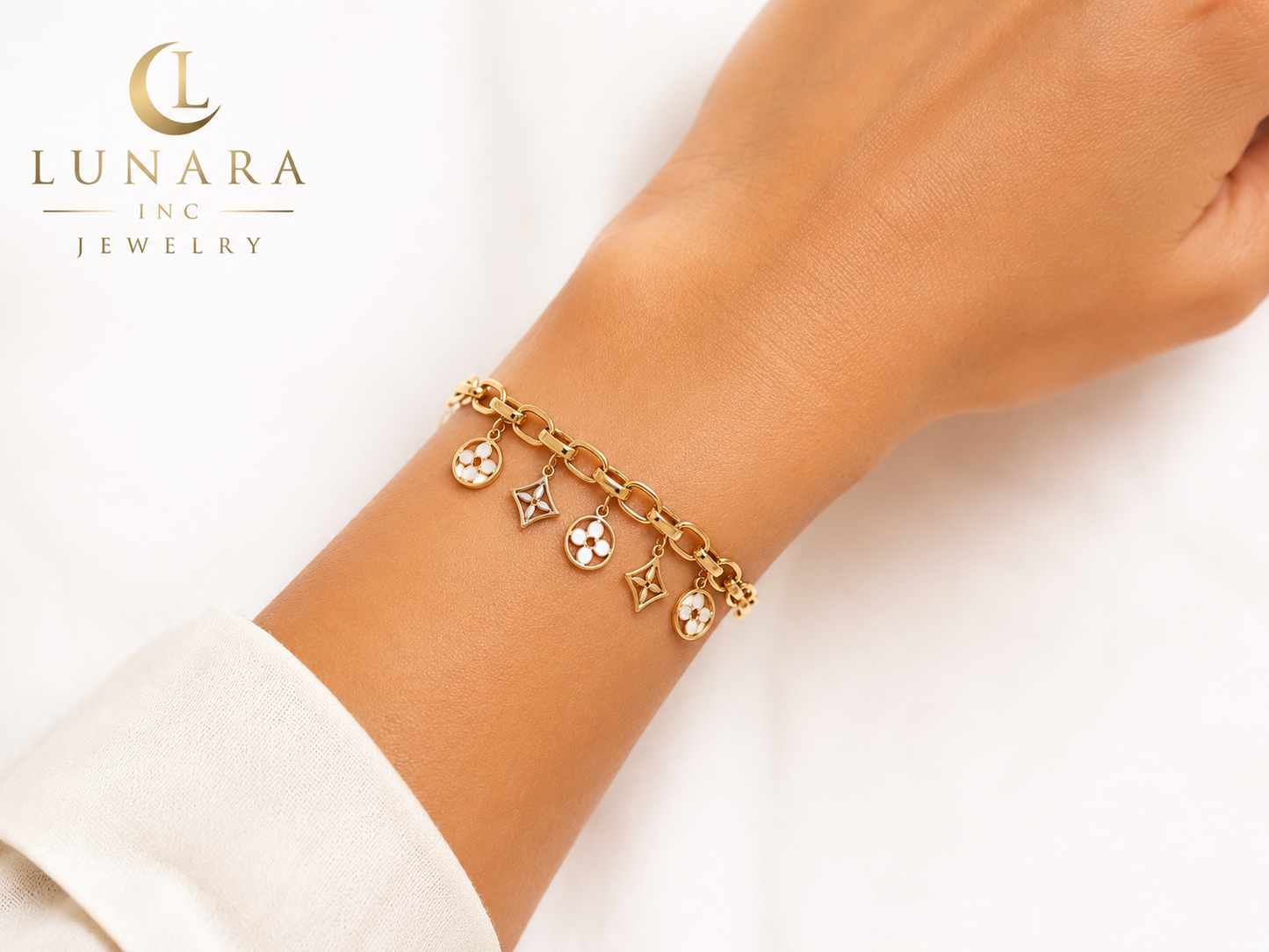 Monogram Charm Bracelet