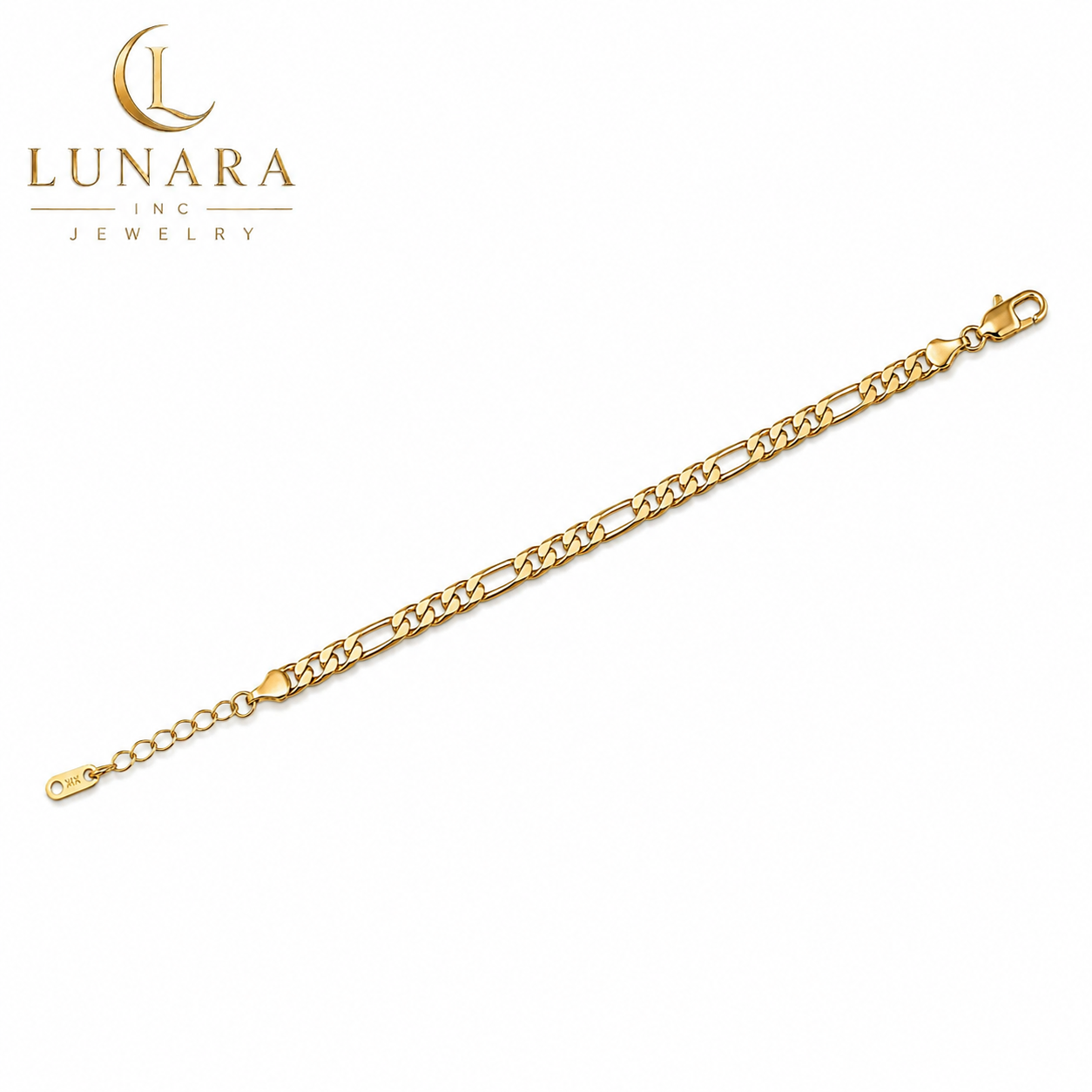 Brazilian Gold Filled Figaro Bracelet