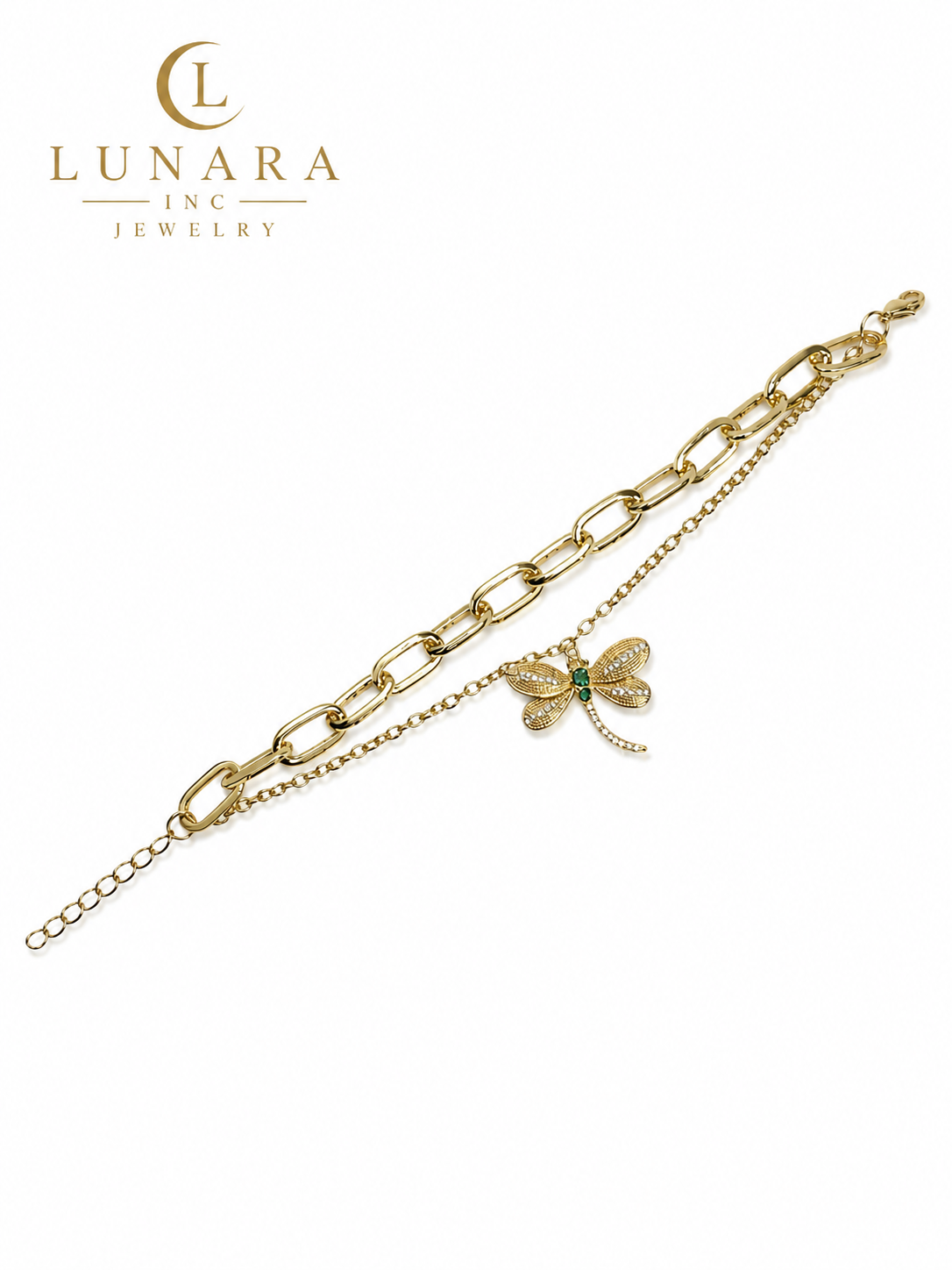 Dragonfly Layered Bracelet