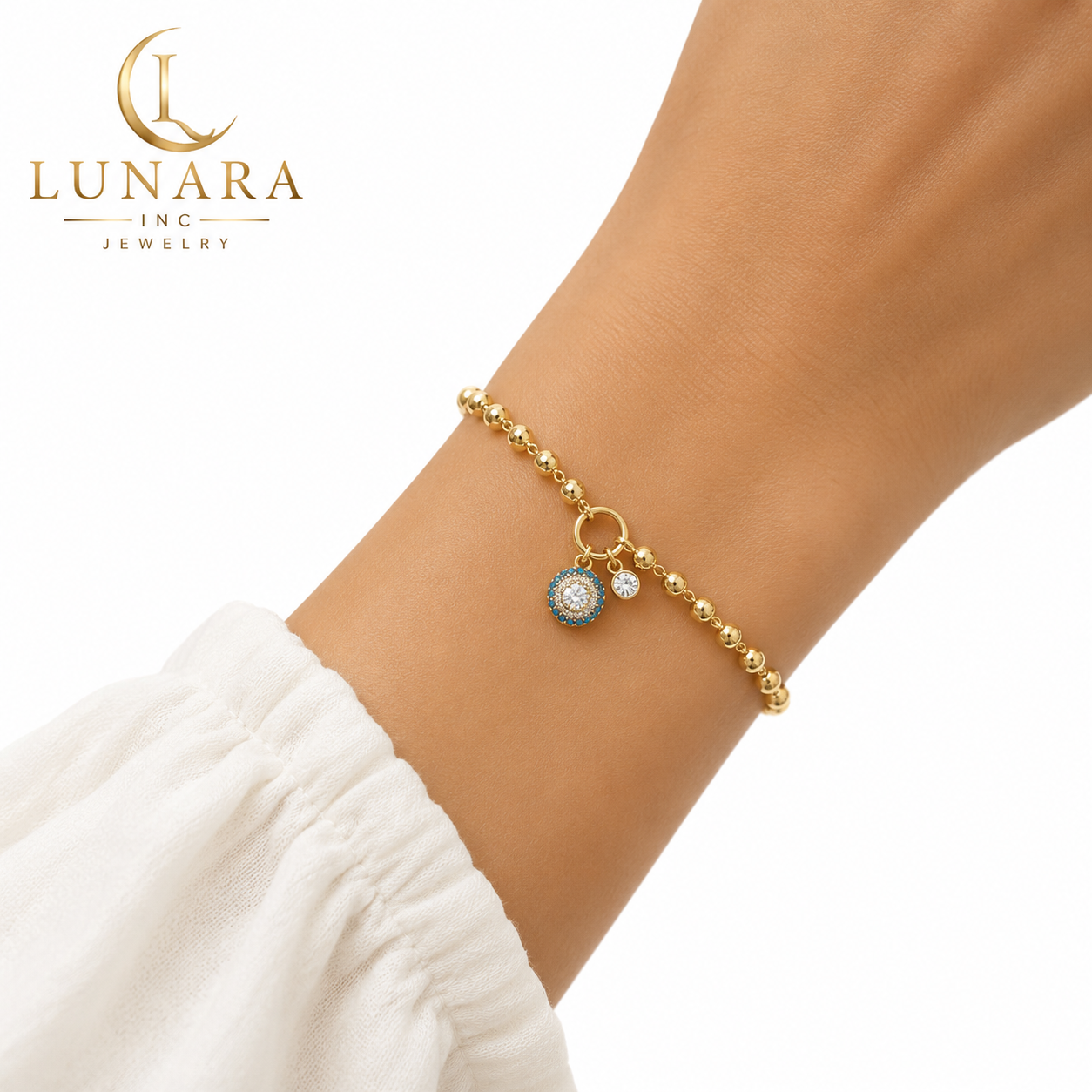 Lunara Evil Eye Beaded Bracelet