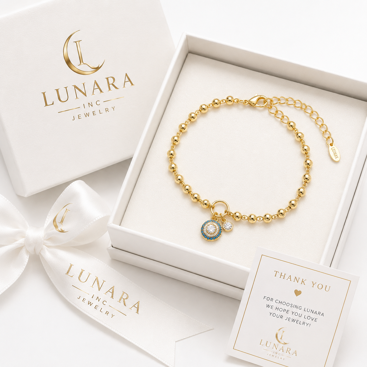 Lunara Evil Eye Beaded Bracelet