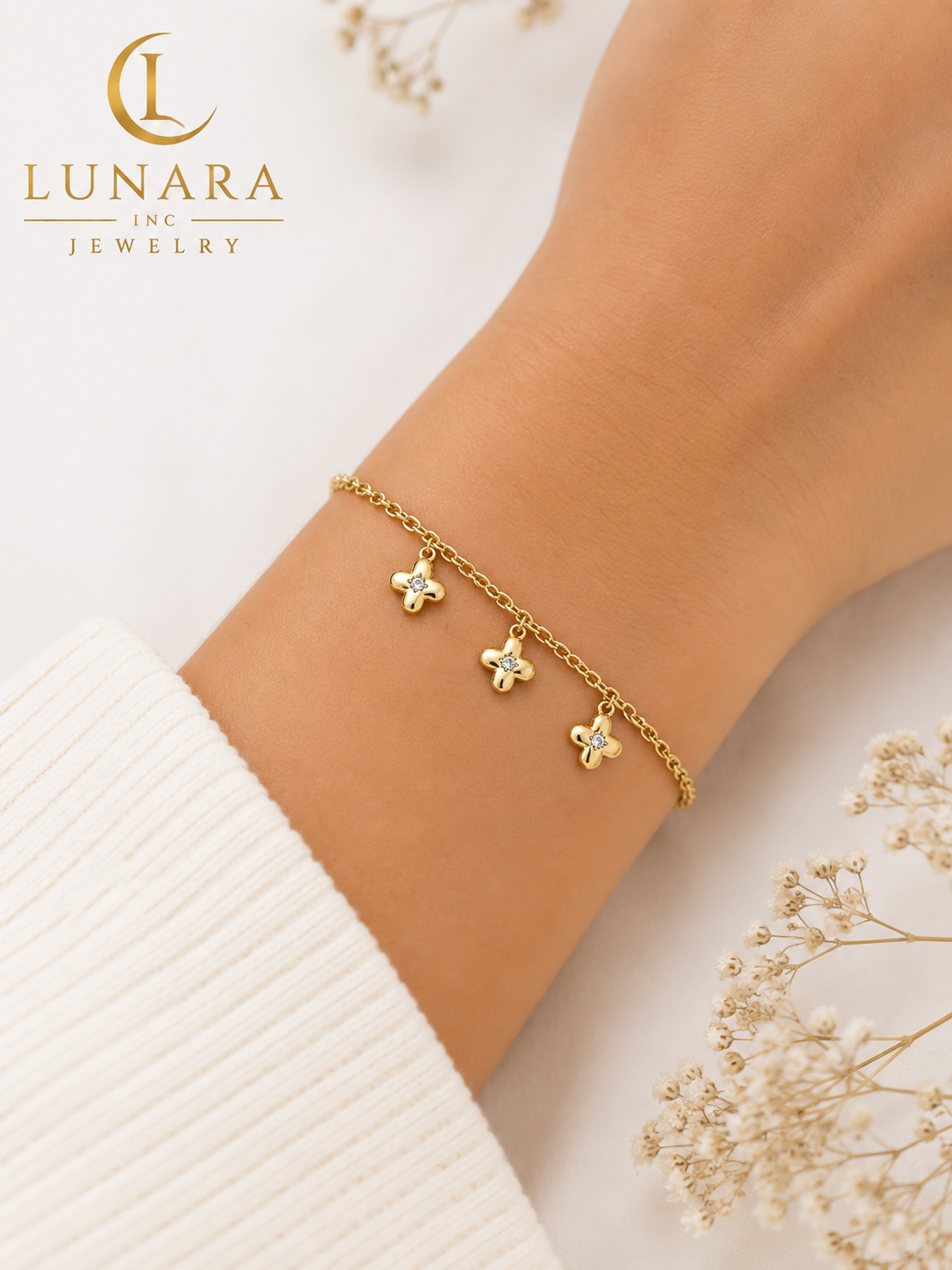 Chilean Flower Dangle Bracelet