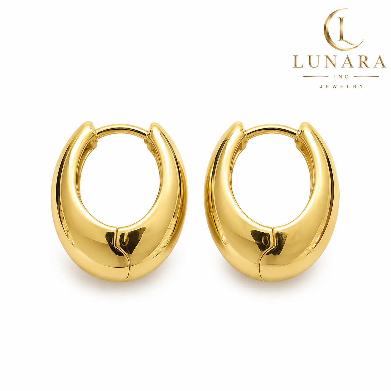 Luxe Teardrop Huggie Earrings