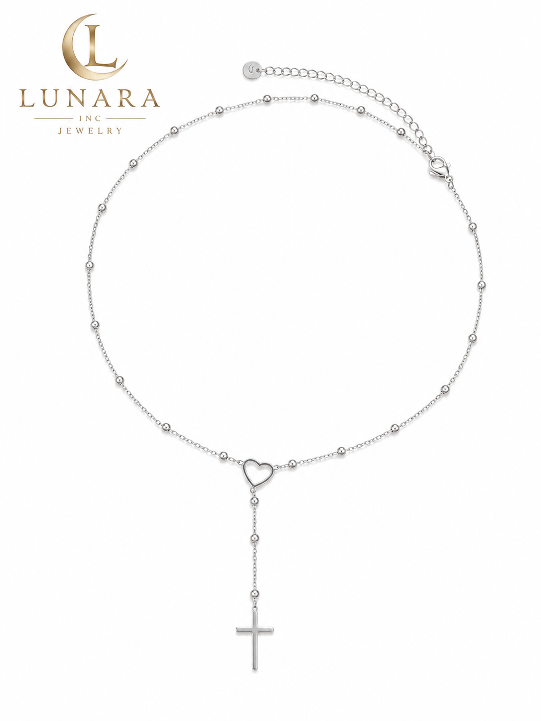 Heart & Faith Lariat Necklace