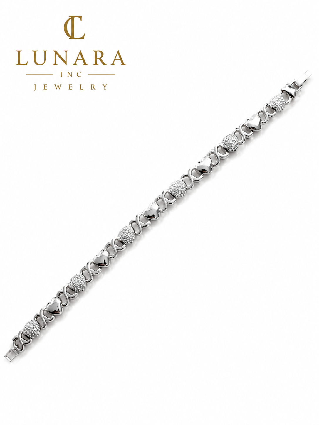 Infinity Hearts Crystal Bracelet