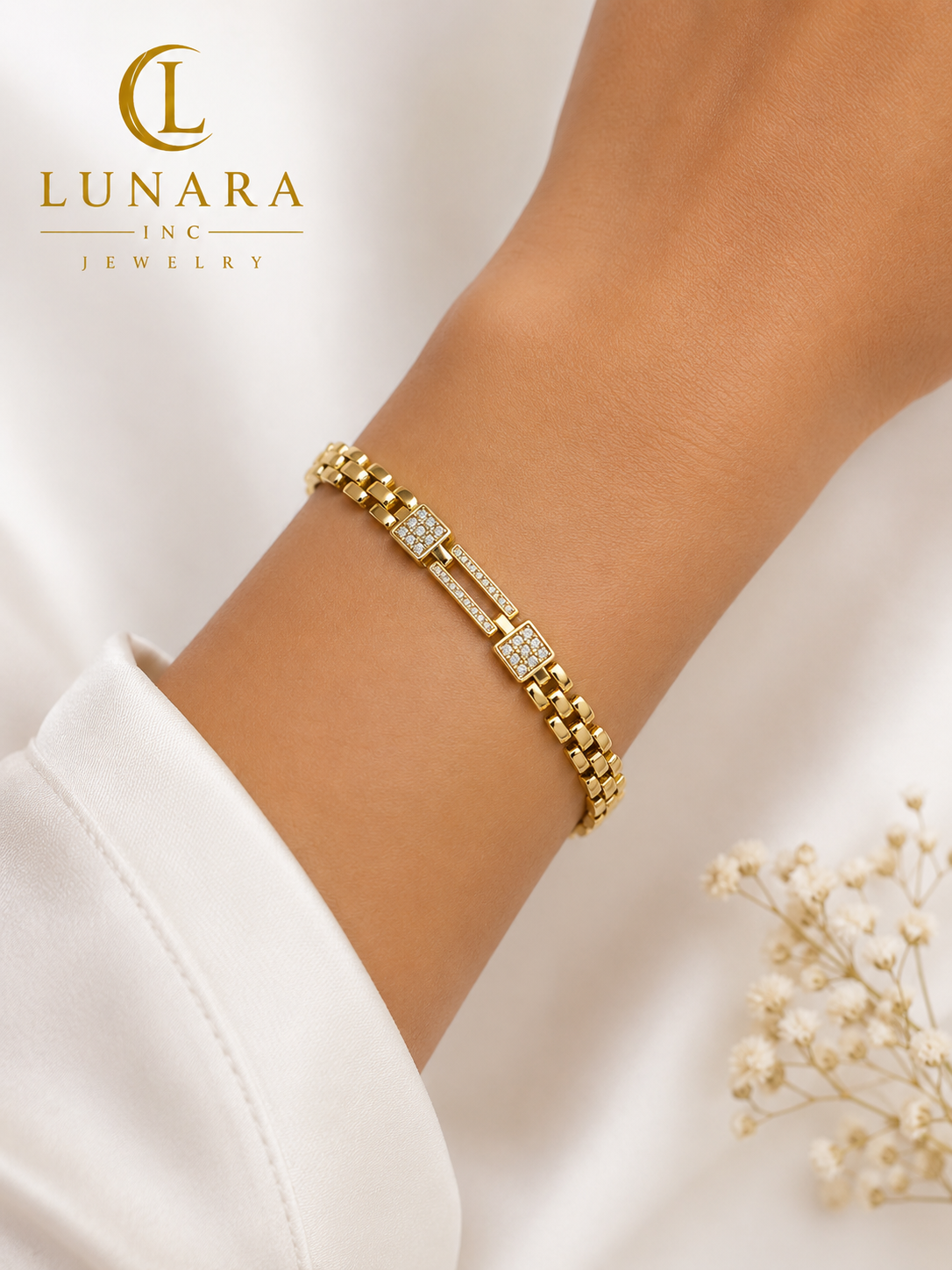 Royal Link Crystal Bracelet