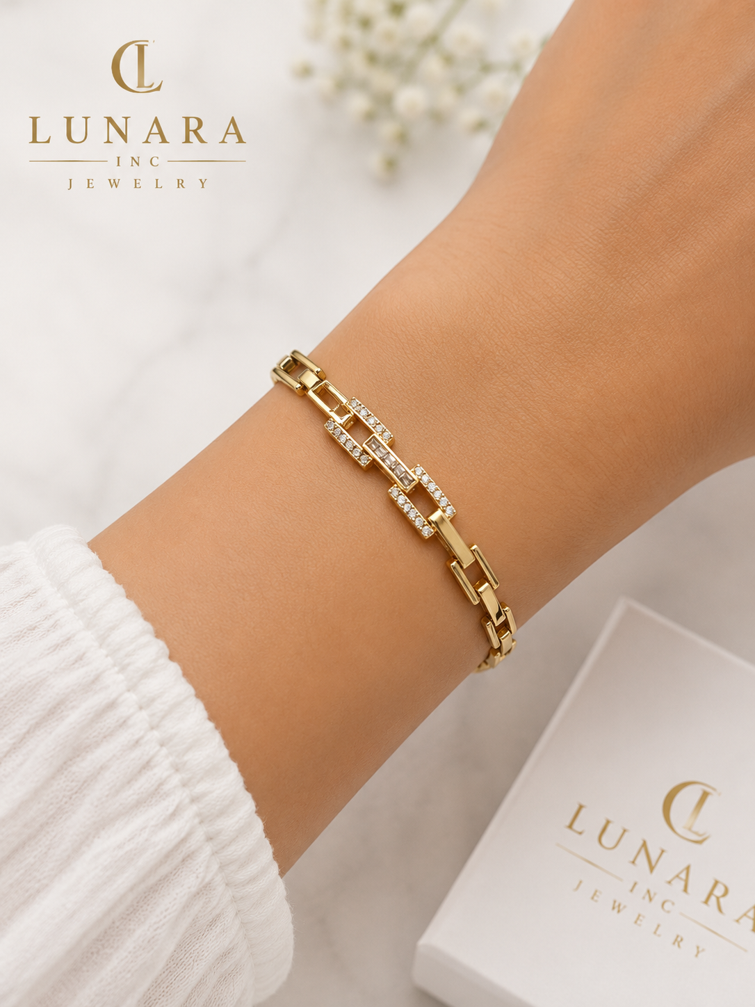 Luxe Baguette Link Bracelet ✨