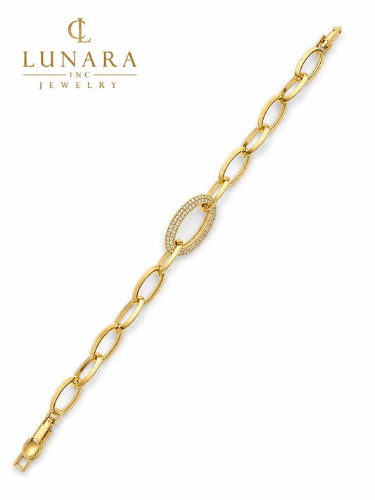 Aurora Oval Link Bracelet ✨