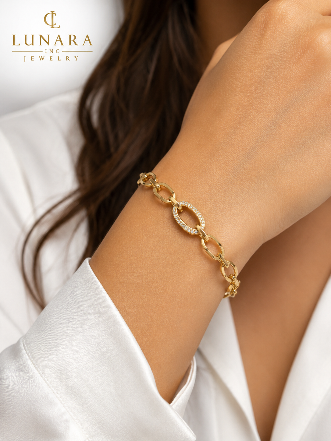 Aurora Oval Link Bracelet ✨