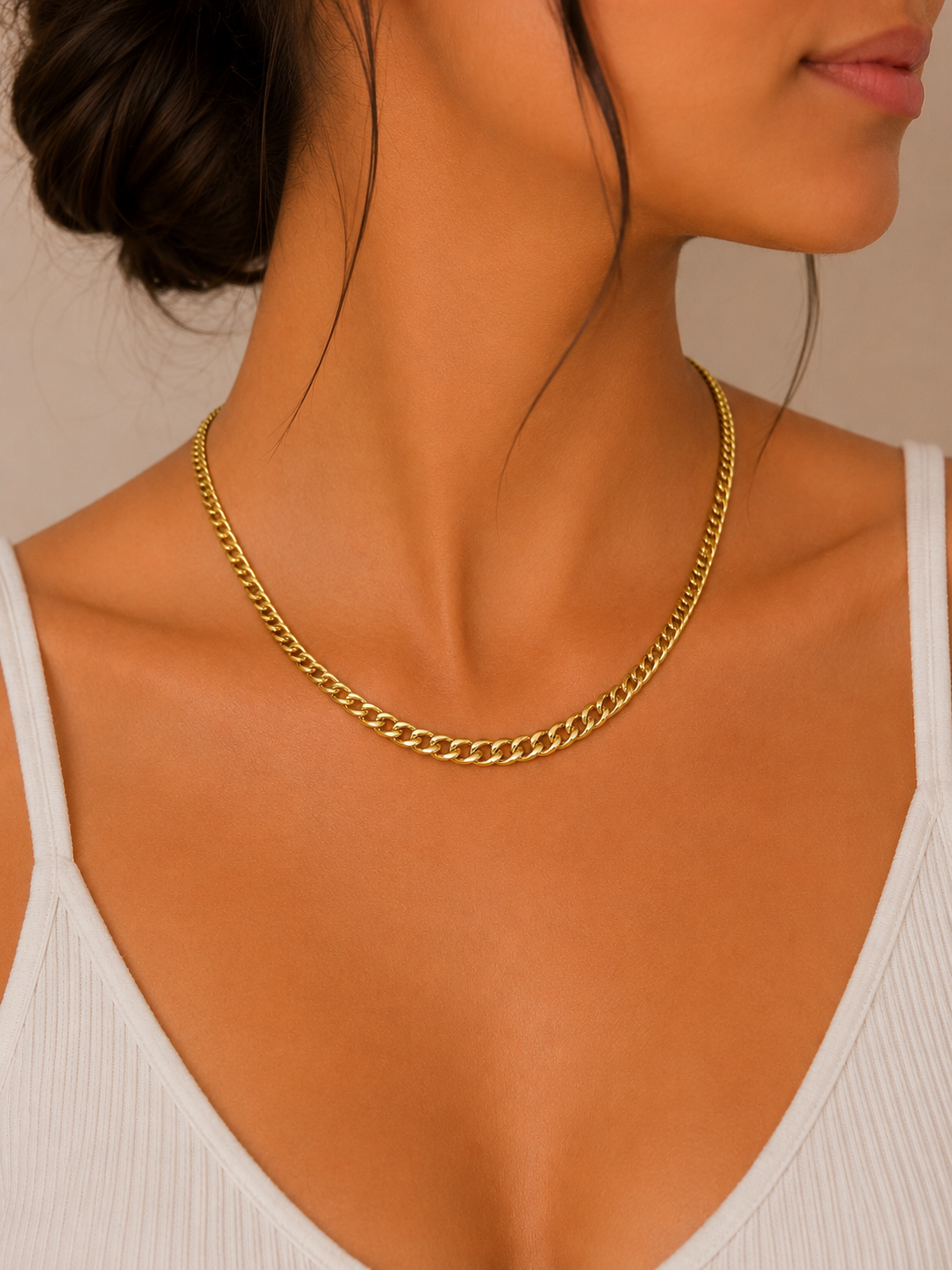 Lunara Gradient Cuban Link Jewelry Set