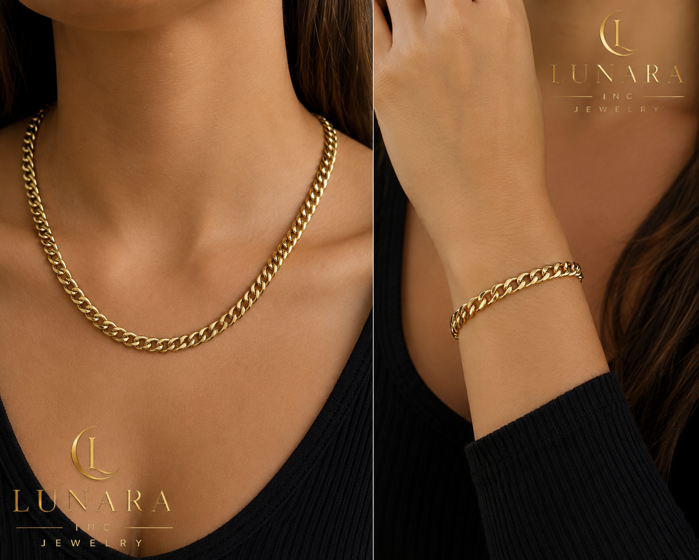 Classic Cuban Chain Set