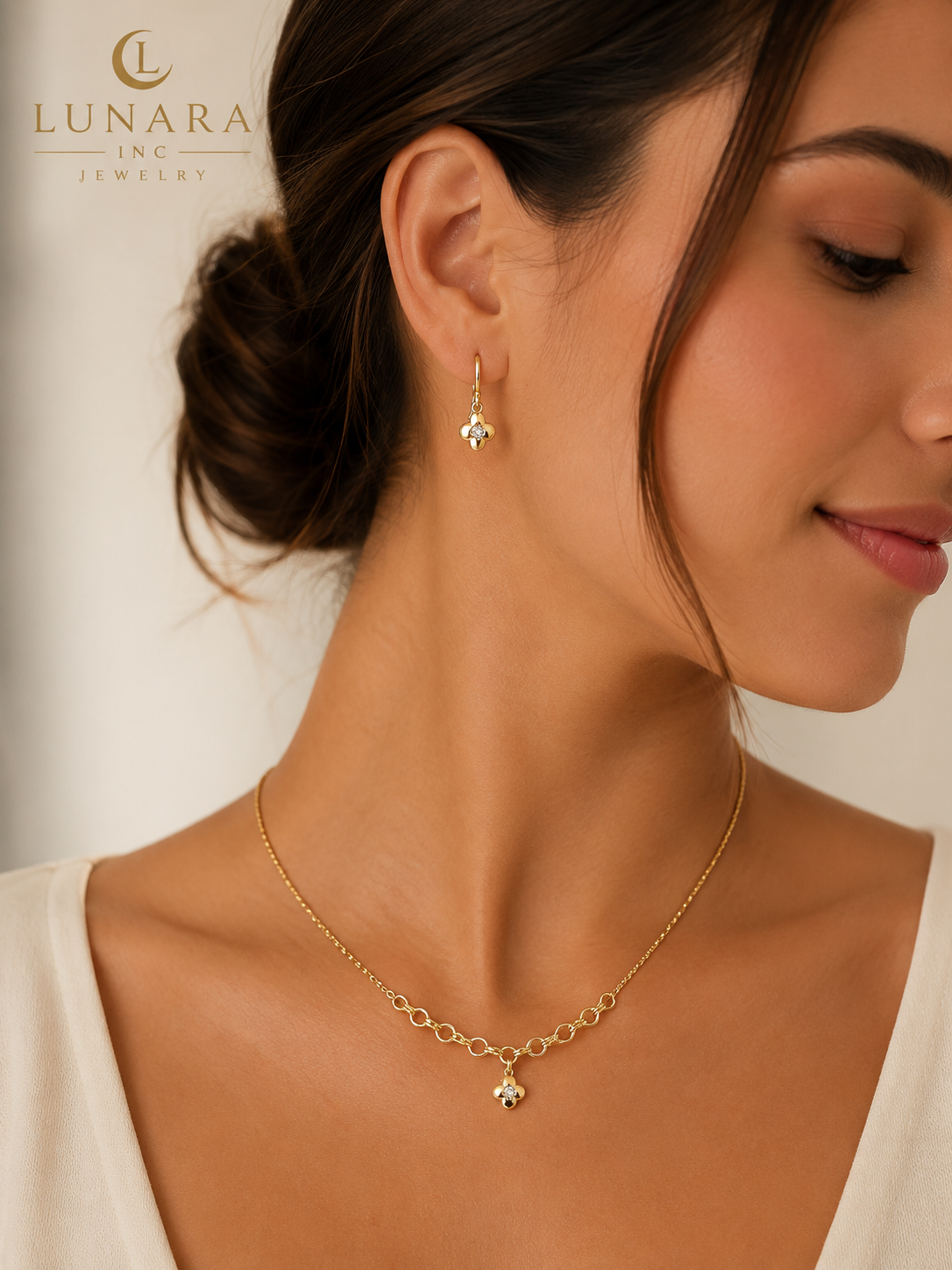 Luna Clover Jewelry Set