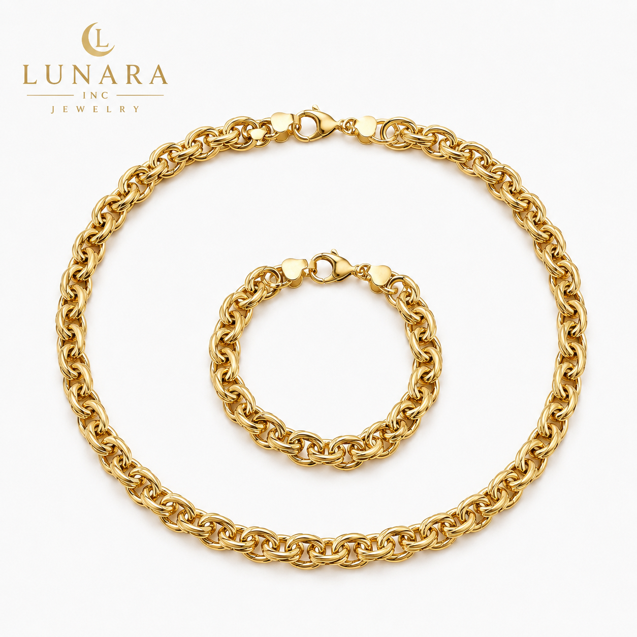 Byzantine Link Jewelry Set
