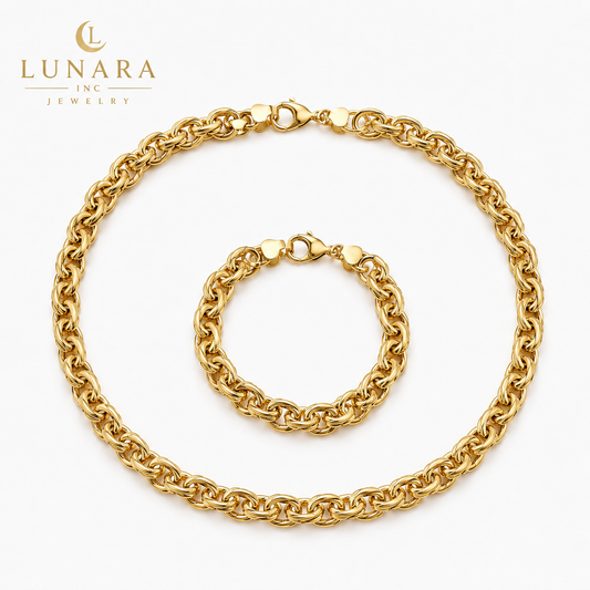 Byzantine Link Jewelry Set