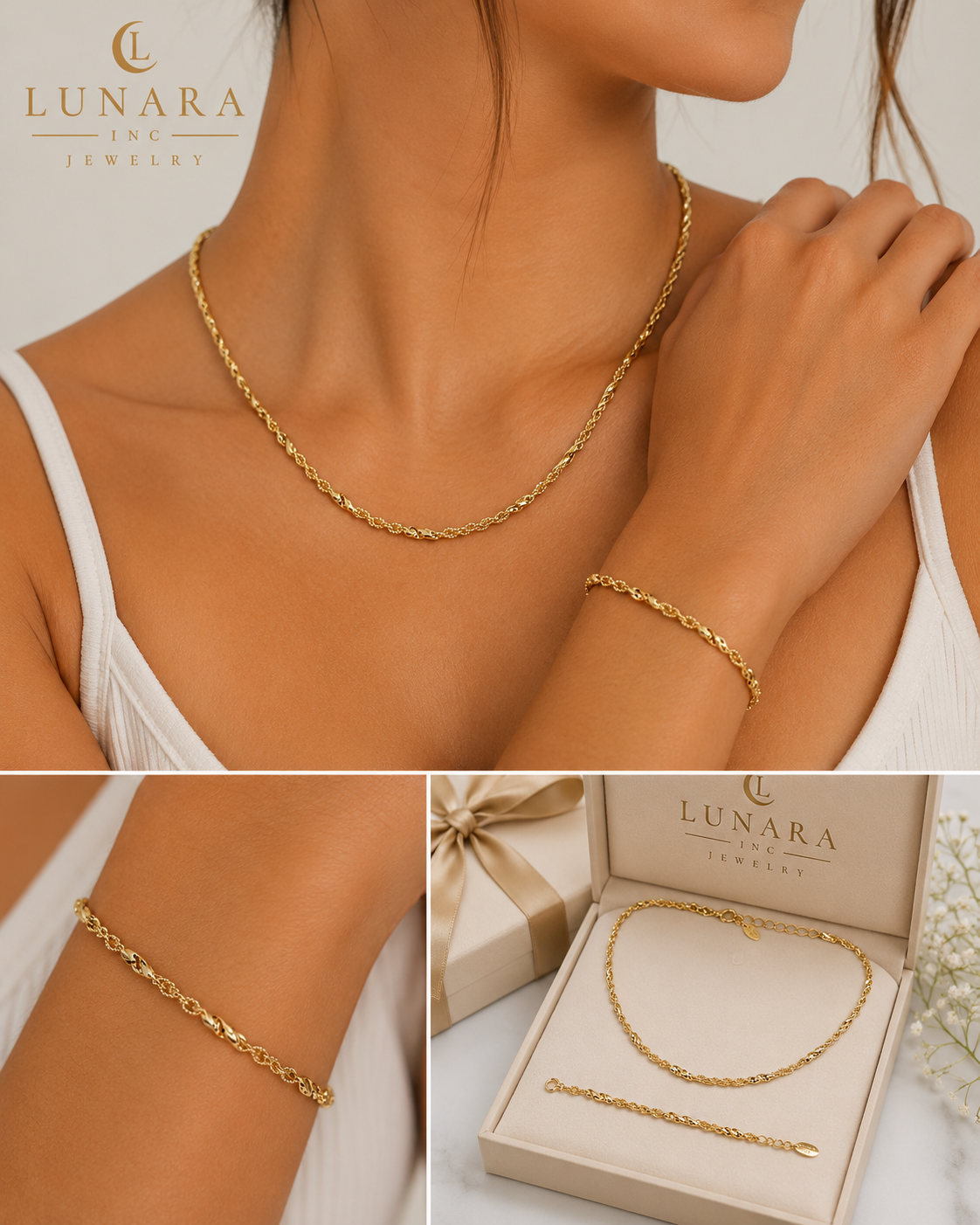 Twisted Sparkle Jewelry Set