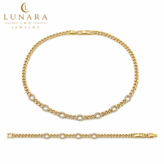 Celeste Halo Jewelry Set