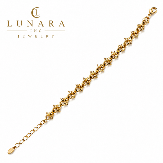 Edge Spike Link Bracelet
