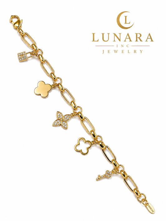 Paperclip Charm Bracelet