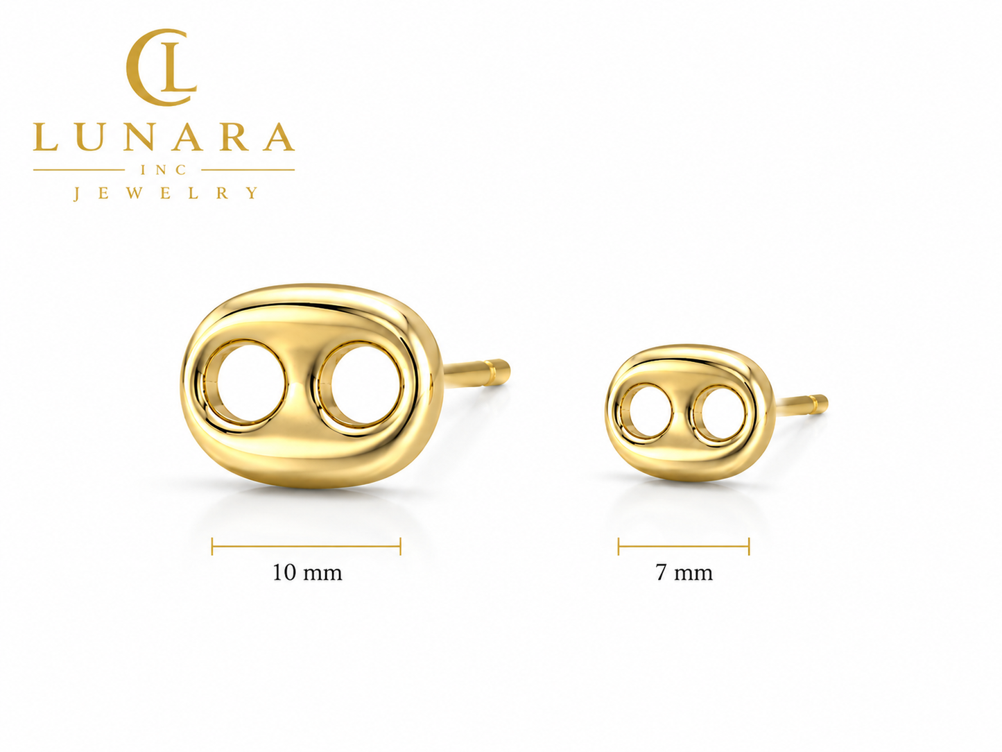 Infinity Link Stud Earrings