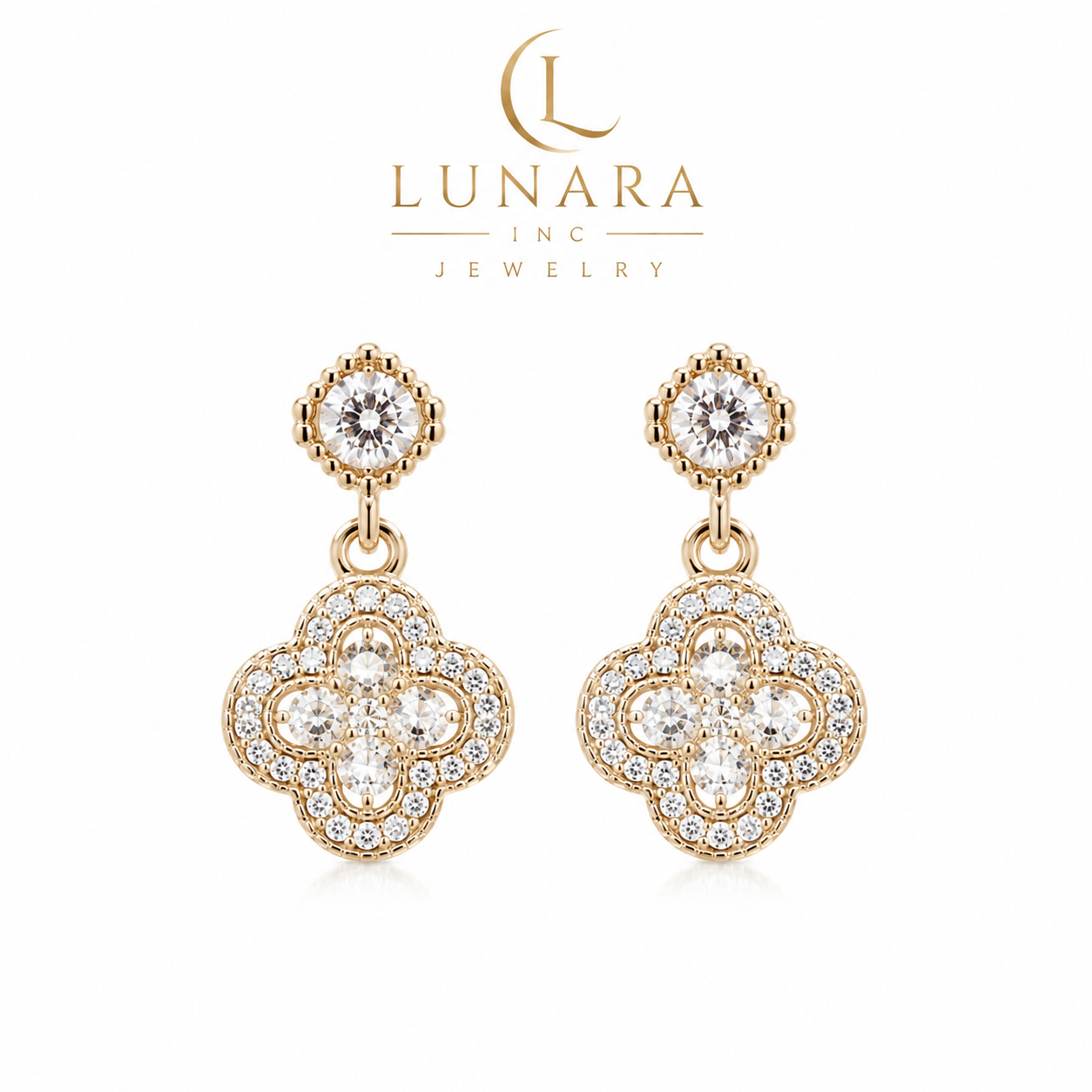 Clover Drop Earrings