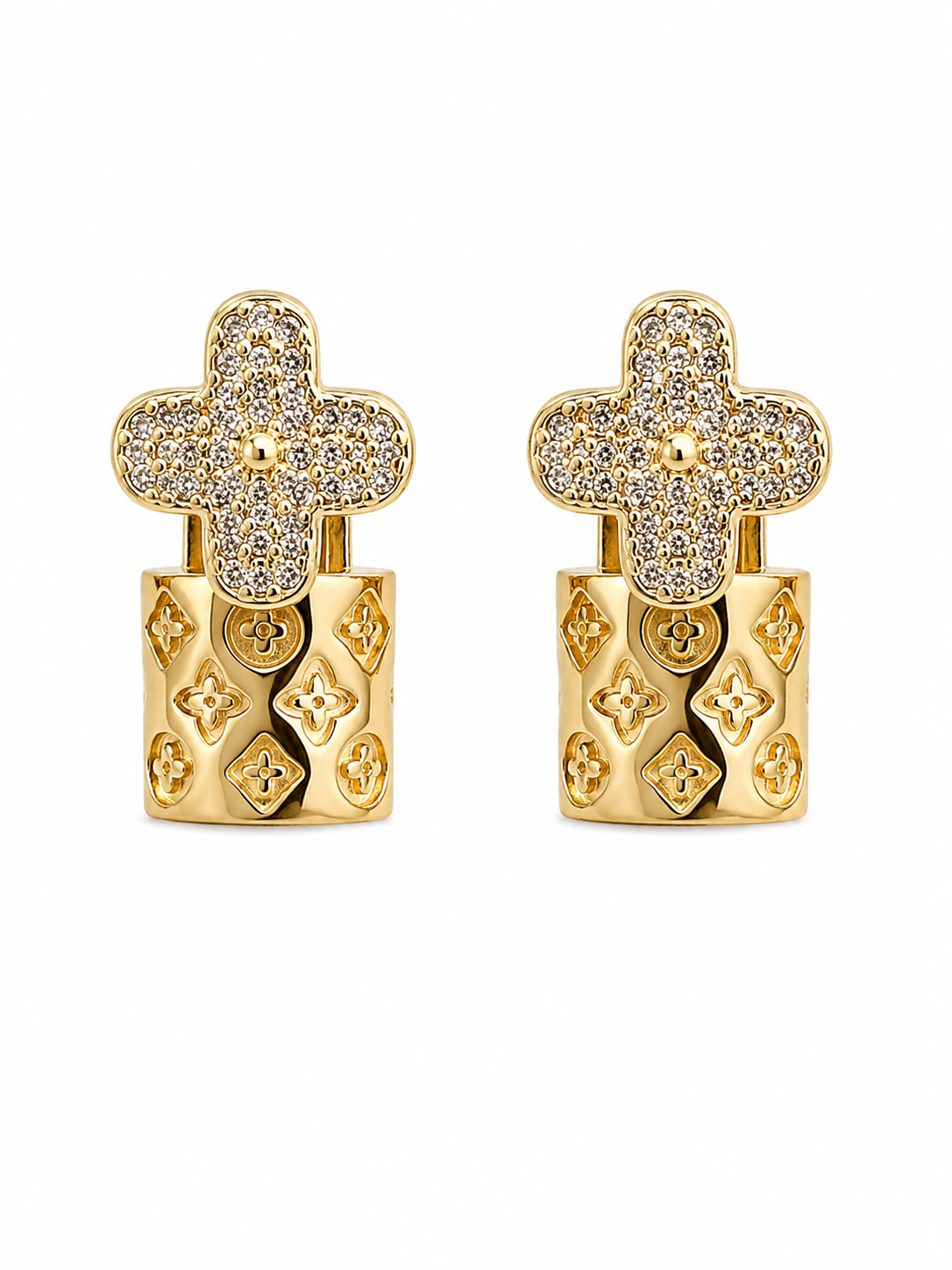 Lunara Clover Drop Earrings