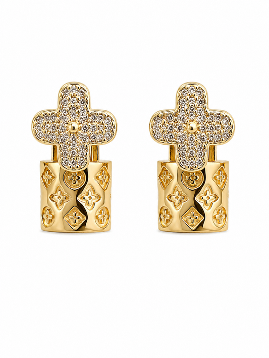 Lunara Clover Drop Earrings