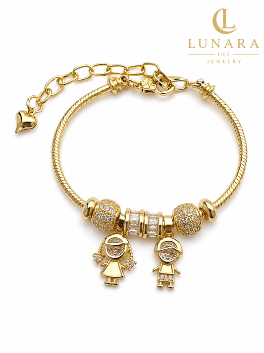 Lunara Family Charm Bracelet