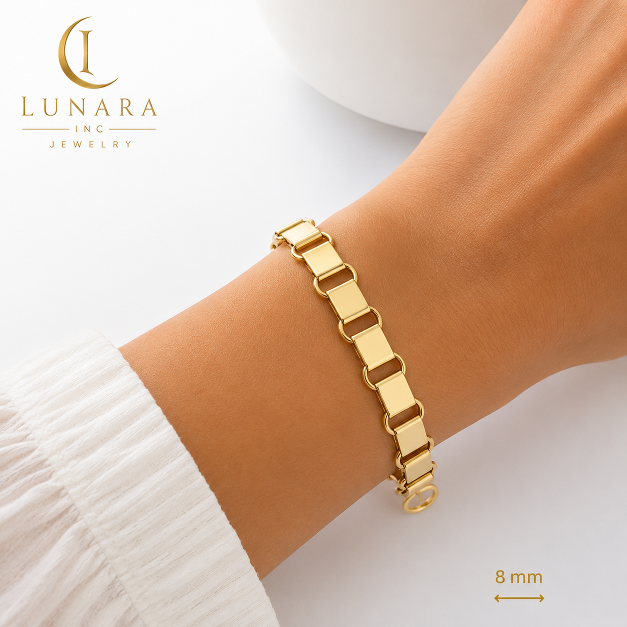 Lunara Radiant Circle Link Bracelet