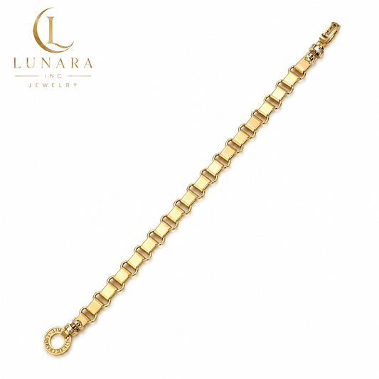 Lunara Radiant Circle Link Bracelet