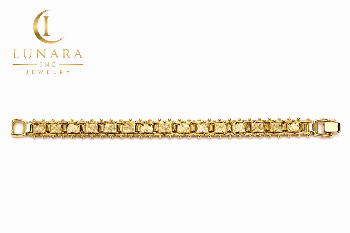 Lunara Vintage Textured Link Bracelet