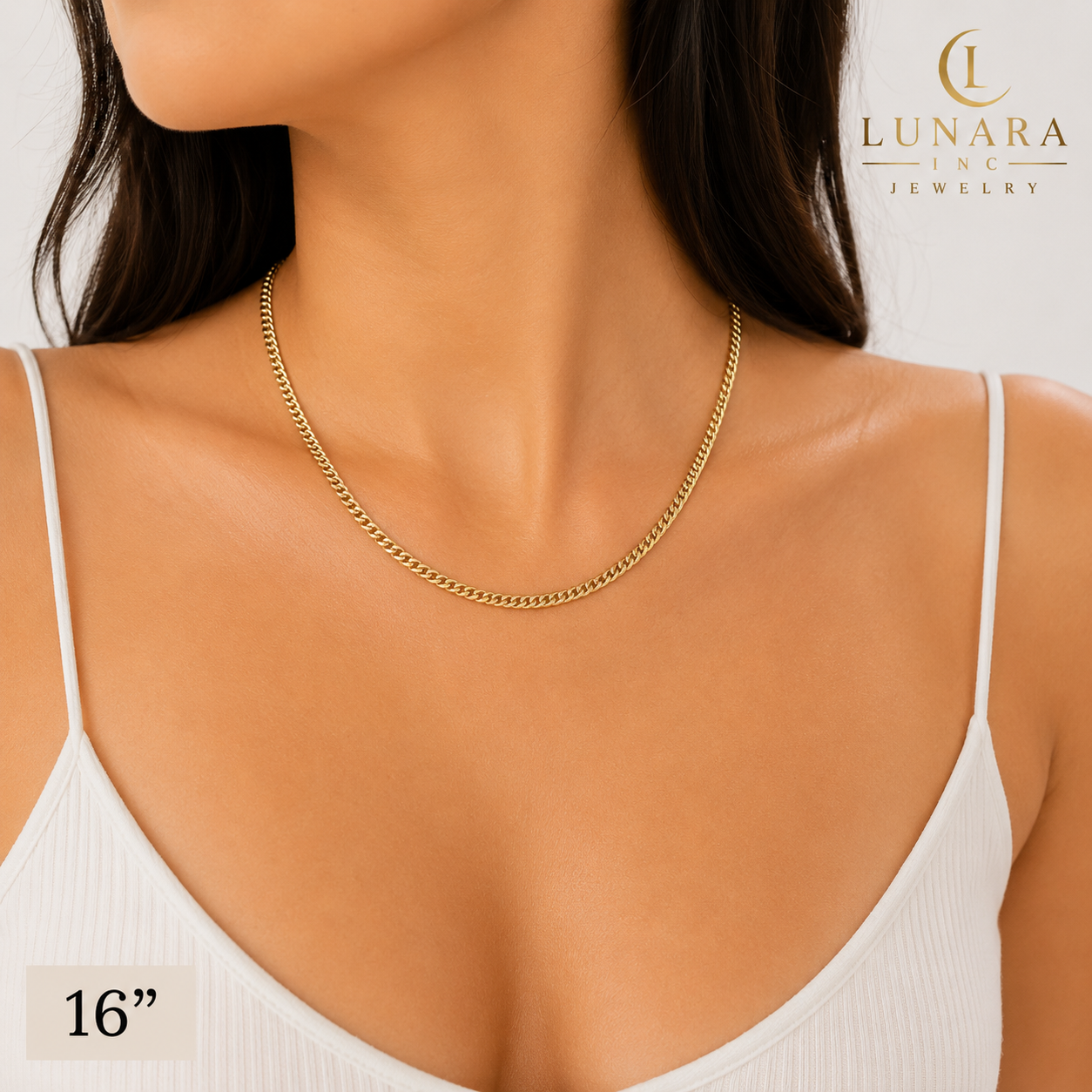 Gold Cuban Link Chain Necklace– Classic Unisex Jewelry