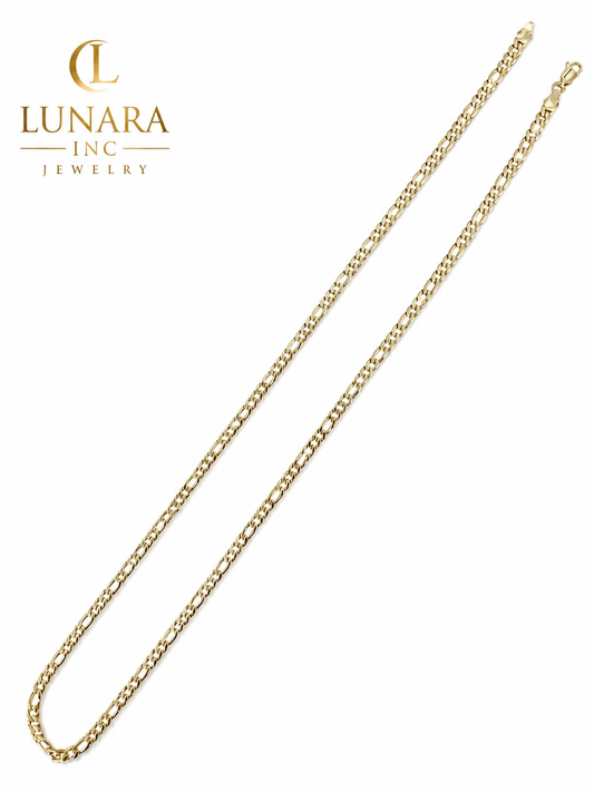 18K Gold Figaro Chain Necklace