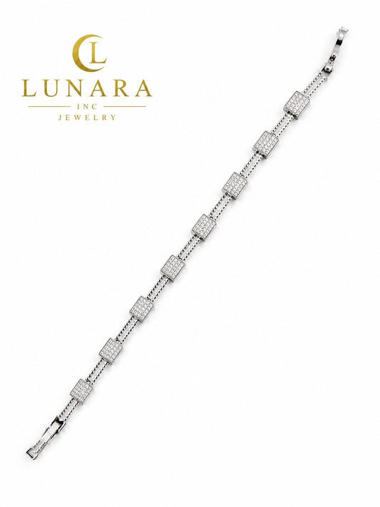 Silver Pavé Bracelet