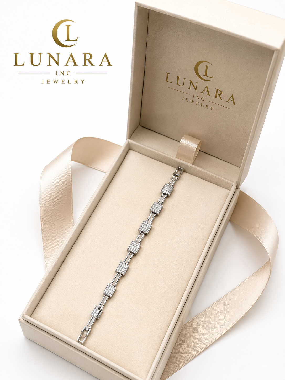 Silver Pavé Bracelet