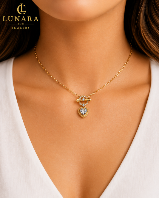 Toggle Heart Necklace