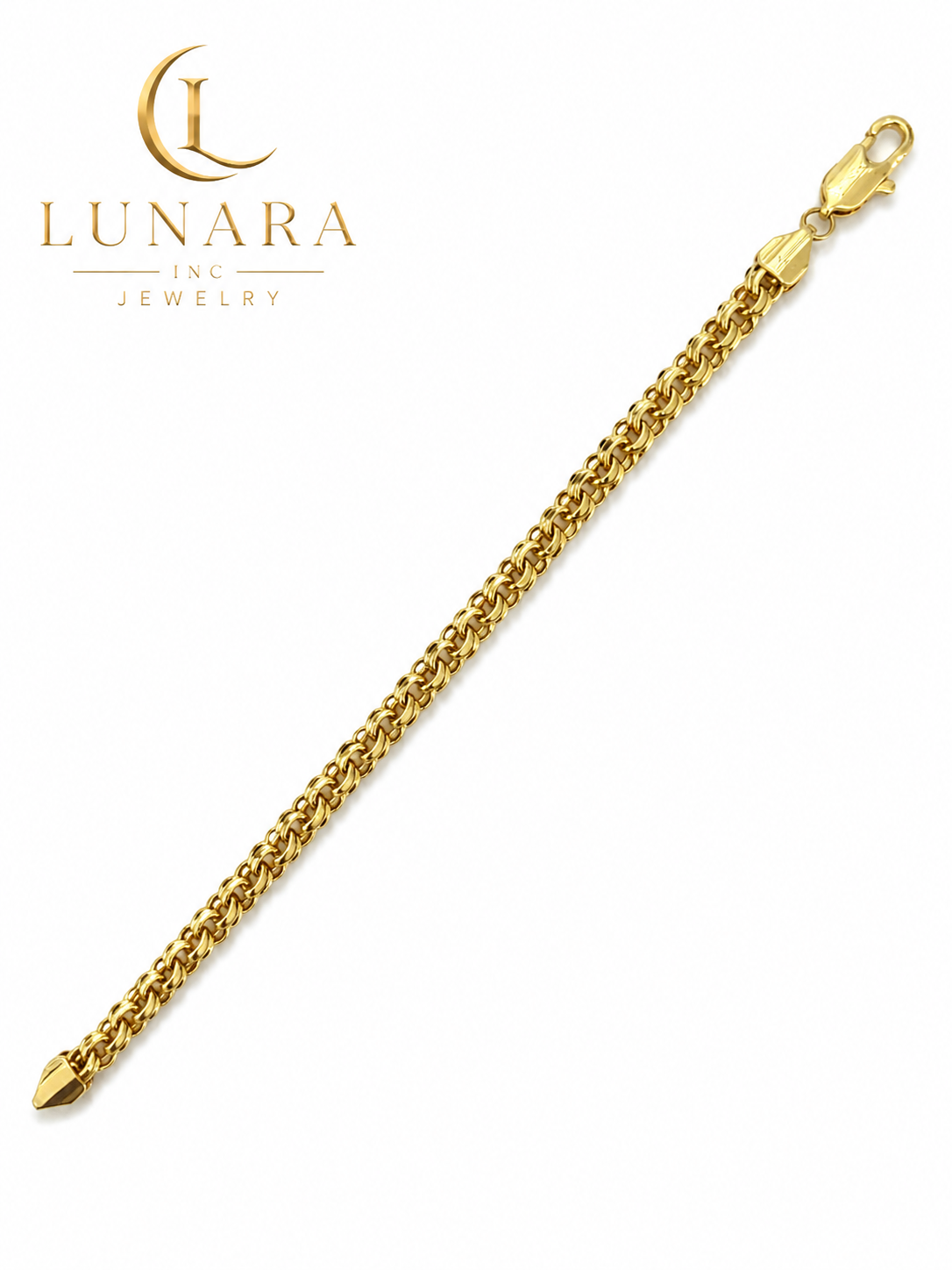 Gold Byzantine Link Bracelet