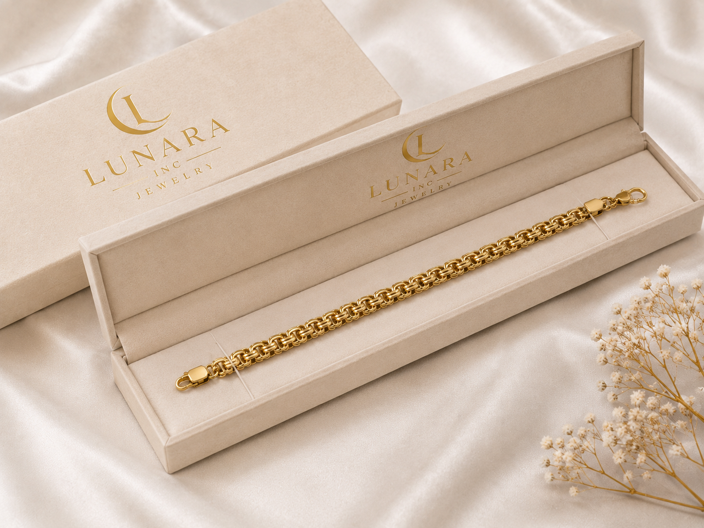 Gold Byzantine Link Bracelet