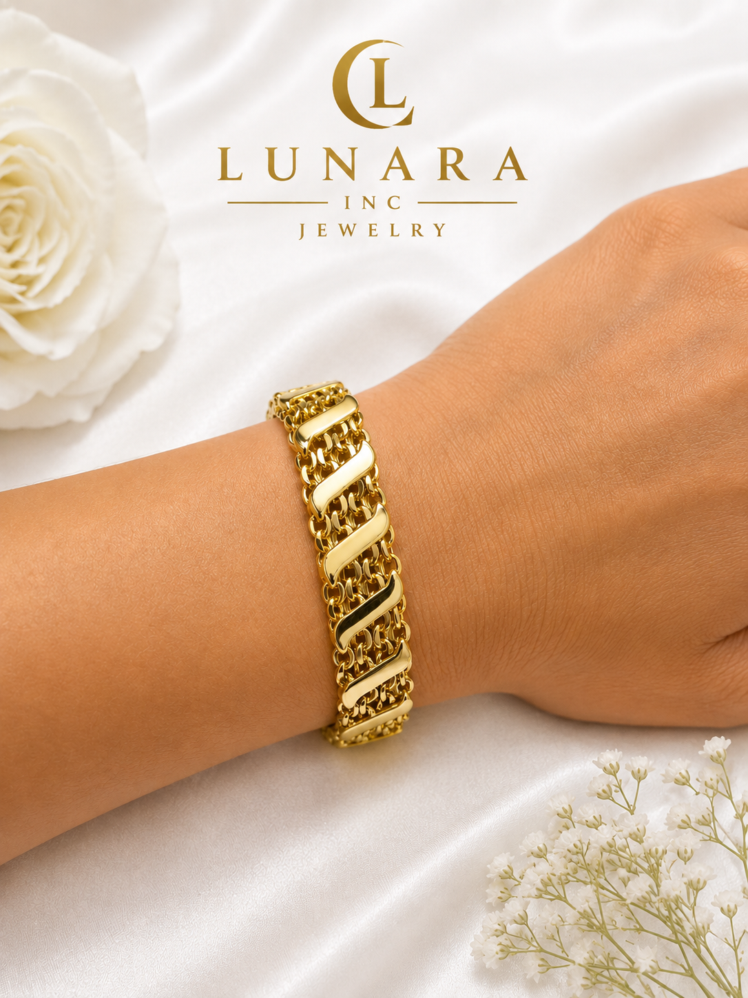 Luxury Woven Gold Bracelet
