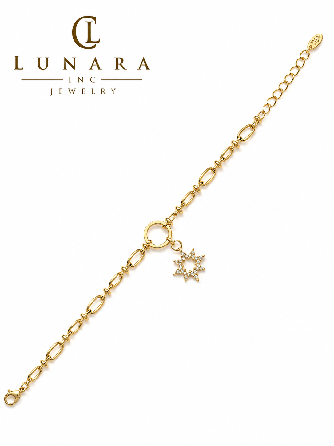 Celestial Star Charm Gold Bracelet