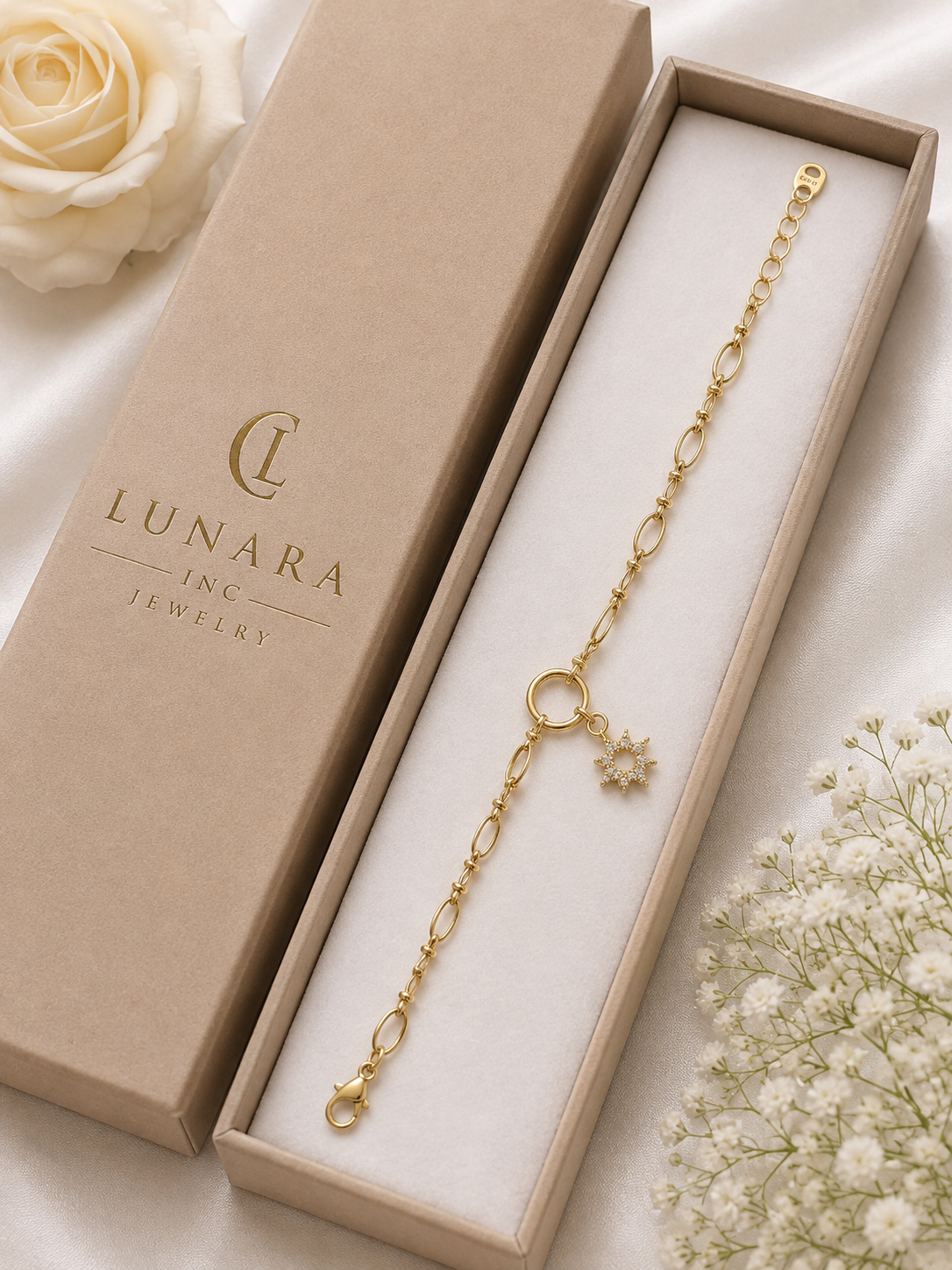 Celestial Star Charm Gold Bracelet