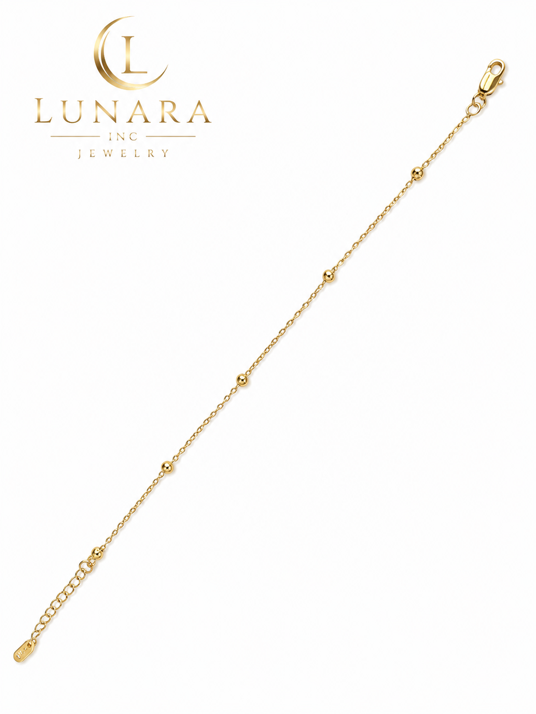 Dainty Gold Bead Bracelet