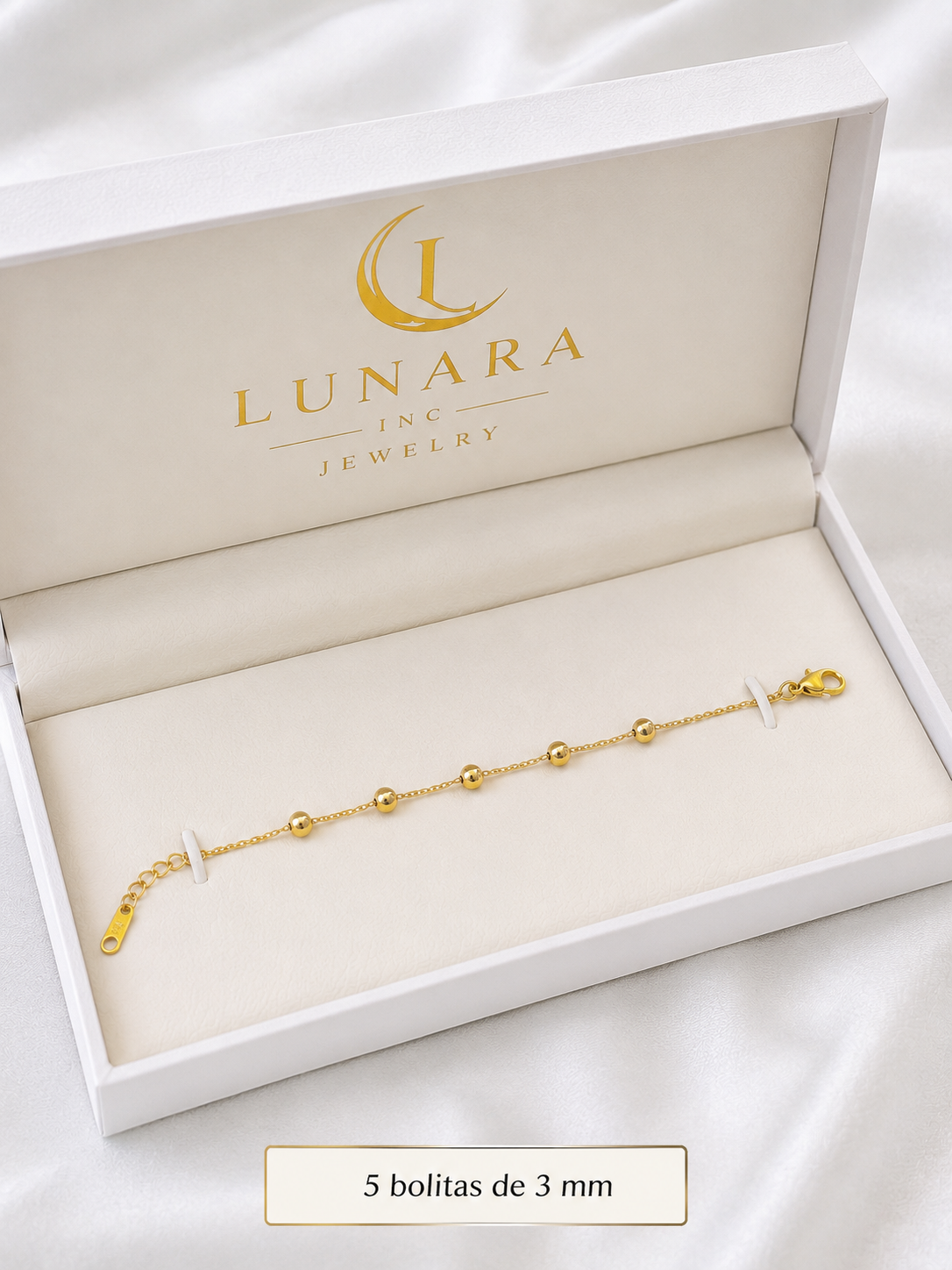 Dainty Gold Bead Bracelet