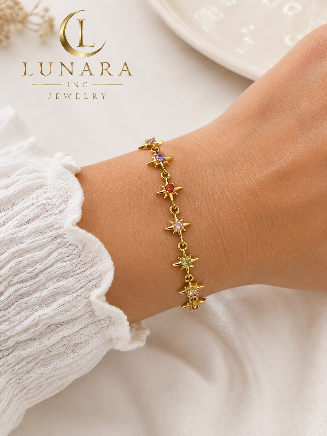 Celestial Star Gem Bracelet